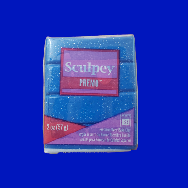 Arcilla Polimérica Premo, Azul Glitter, 1 pieza