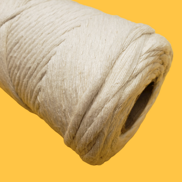 4mm Macrame Cord 100% Cotton, 110 Yards - Natural