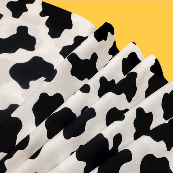 Cow Print - 100% Cotton Print Fabric, 44/45" Wide