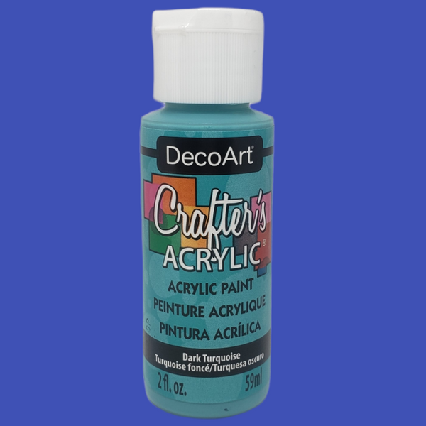 DecoArt Acrylic Paint; Dark Turquoise