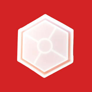 Hexagon Dish Mold for Resin; 4''x4½''