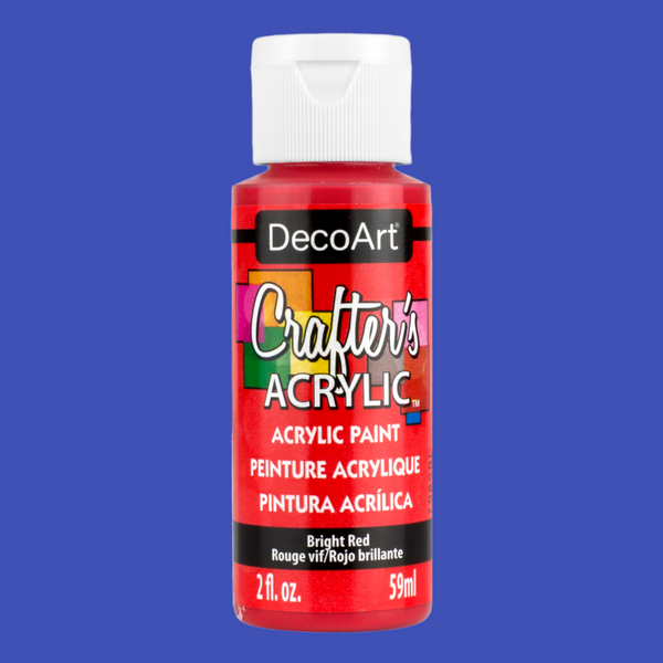 DecoArt Acrylic Paint; Bright Red