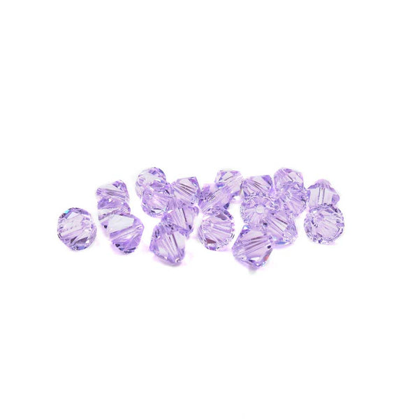 Swarovski Crystal, Bicone, Violet, 6mm; 20pcs