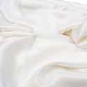 White, 100% Natural Silk Charmeuse - 56" Wide- 1 Yard