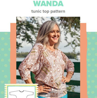DIGITAL Wanda Dolman Tunic Top - PDF Pattern -All sizes included