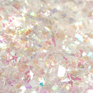 Iridescent Foil Glitter, White - 0.75oz