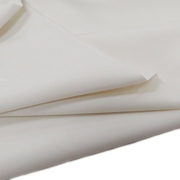 White, 100% Polyester Crepe de Chine - 58" Wide; 1 Yard