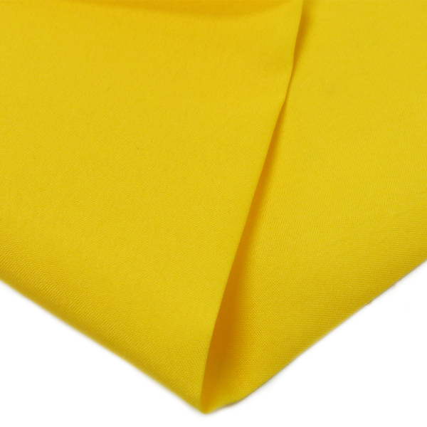 Yellow, 100% Polyester Crepe de Chine - 58" Wide; 1 Yard