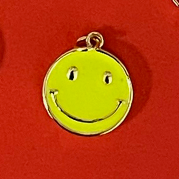 Happy Face Charms - Available in different colors; 1pc