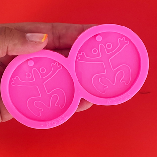 Large Coquí Earrings Silicone Mold for Resin Pendant