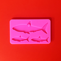 Tiburones -  Molde de silicona para resina