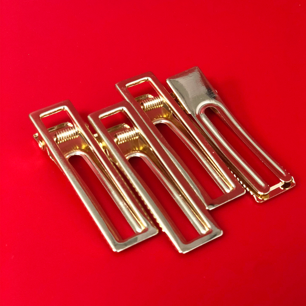 Gold Hair Clip A - 4 pieces
