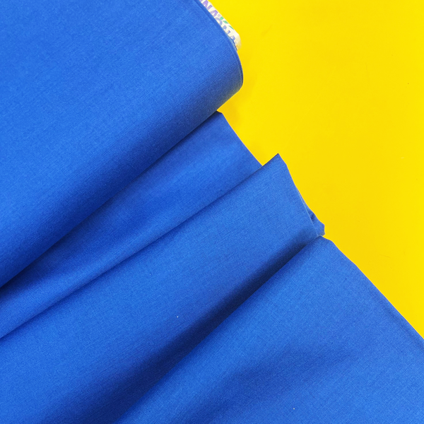 Royal Blue / KONA cotton- 100% Cotton Print Fabric, 44/45" Wide