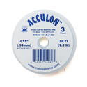Acculon, Nylon Coated Beading Wire-Gold; .015/30ft