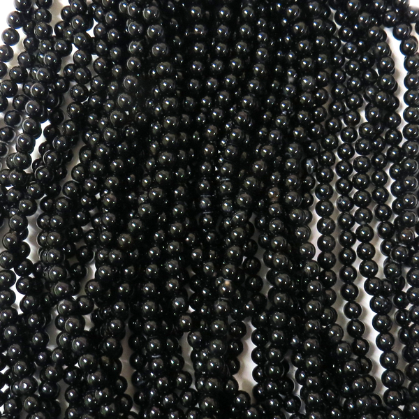 Black Agate, 6mm - 1 strand