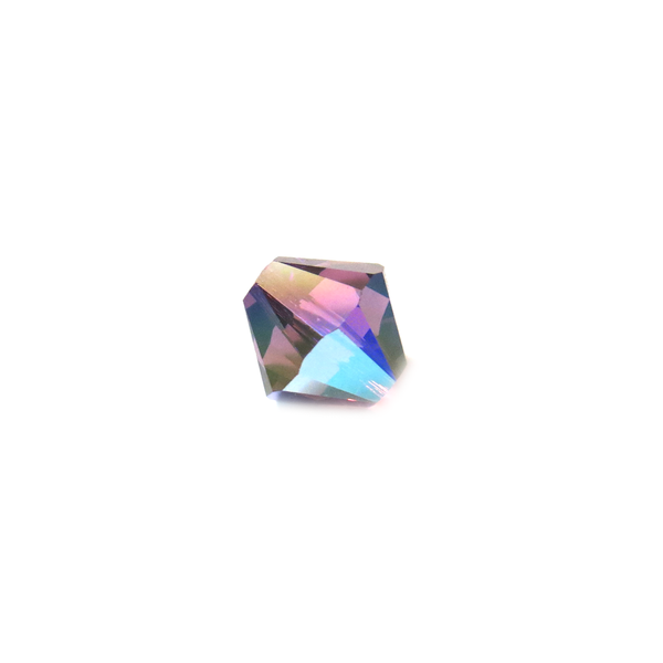 Swarovski Crystal, Bicone, 8MM - Amethyst AB; 20pcs