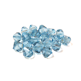 Swarovski Crystal, Bicone, 8MM - Aquamarine; 20pcs