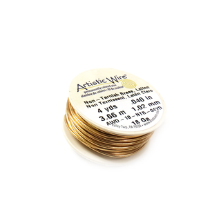 Artistic Wire, Gold, 18 Gauge 1.0 mm - 4 yards