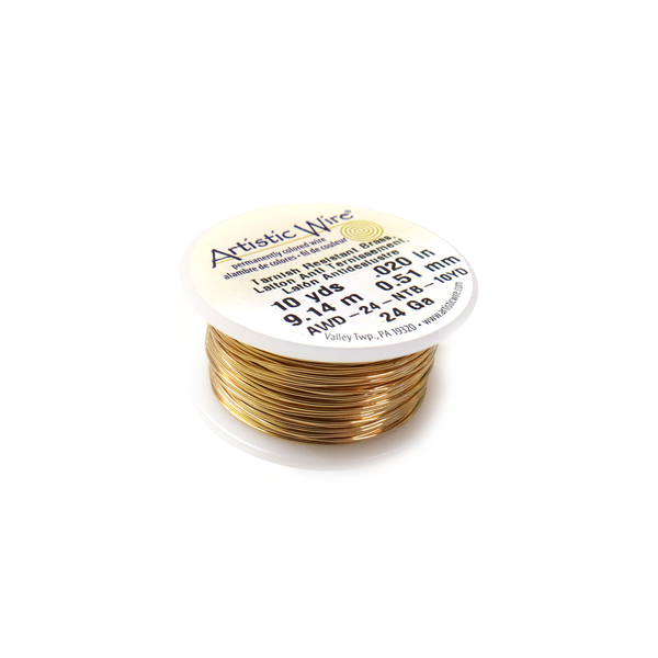 Artistic Wire, Gold, 24 Gauge 0.51mm - 10 yards