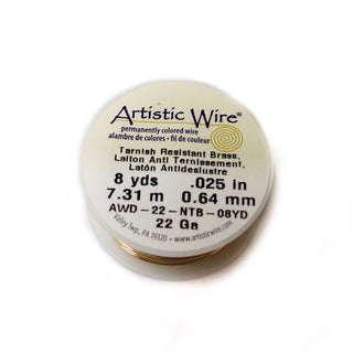 Artistic Wire, Gold, 22 Gauge, 0.64mm; 8 yards