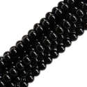 Black Onyx, Round, 6mm; 1 strand
