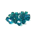 Swarovski Crystal, Bicone, 8MM -Blue Zircon  AB; 20pcs