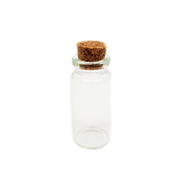 Crystal Bottle with Cork, 49x22mm; 1 piece