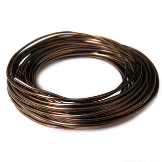 Aluminum Wire, Bronze, 2mm, 5 yard roll; 1 roll