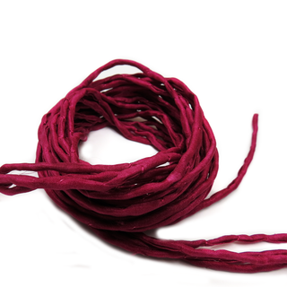 Silk Cord, Dark Orchid, 39" Long; 1 piece