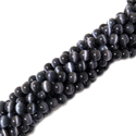 Cuentas Redondas Cat Eye - Negro