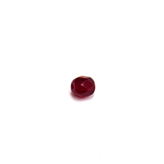 Garnet, Round Faceted Fire Polished Beads-8mm; 20pcs