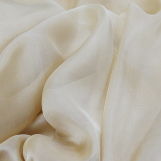 Nude, 100% Natural Silk Chiffon Fabric, 56/58" Wide- 1 Yard
