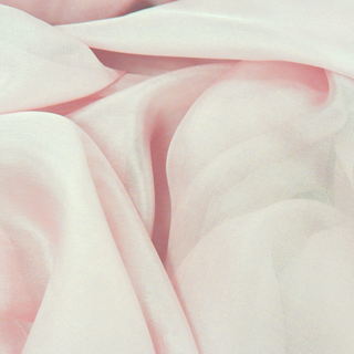 Blush, 100% Natural Silk Chiffon Fabric, 56/58" Wide- 1 Yard