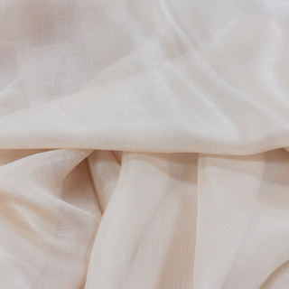 Tan, 100% Natural Silk Chiffon Fabric, 56/58" Wide- 1 Yard