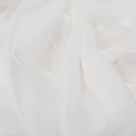 100% Natural Silk Chiffon Fabric, 56" - 58" - White