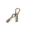 Clasps Cord, Silver, 30x11mm - 1 pair