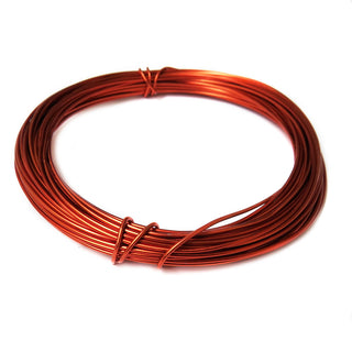 Aluminum Wire, Copper Red, 2mm, 5 yard roll; 1 roll
