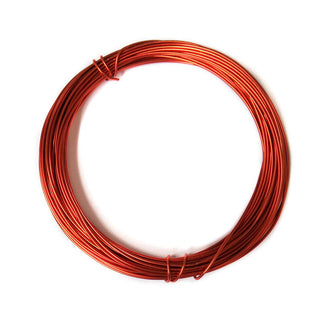Aluminum Wire, Copper Red, 2mm, 5 yard roll; 1 roll