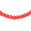 Smooth Round Pink Coral Beads, 4mm - 1 strand