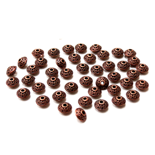 Disc Spacer Beads- Copper; 45pcs