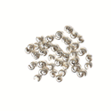 Crimp Cover, Silver Plated; Brass-4mm; 100pcs