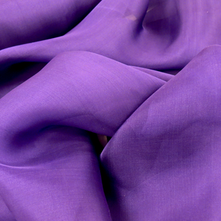 Purple, 100% Natural Silk Chiffon Fabric, 56/58" Wide- 1 Yard