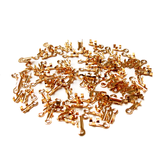 End Cord, Gold Plated Brass-7x2mm tube; 100pcs