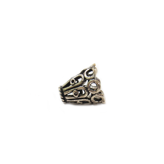 Cone Shaped End Cap, Sterling Silver,11x10mm - 1 piece