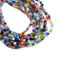 Small Round Millefiori, 6mm, Multicolor, 1 strand