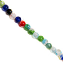 Small Round Millefiori, 6mm, Multicolor, 1 strand
