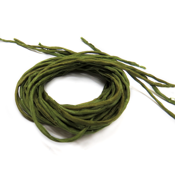 Green Silk Cord, 39" Long - 1 piece