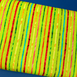 Green Stripez- 100% Cotton Print Fabric, 44/45" Wide