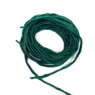 Silk Cord, Green Turmaline, 39" Long; 1 piece