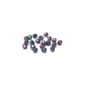 Purple  Irish, Round Faceted Fire Polished Beads-6mm; 20 pcs
